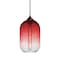 Besa Lighting Omega 12 Cord Pendant, Red/Clear, Bronze Finish, 1x4W LED Filament 1JT-OMEGA12RD-EDIL-BR - alternate 1